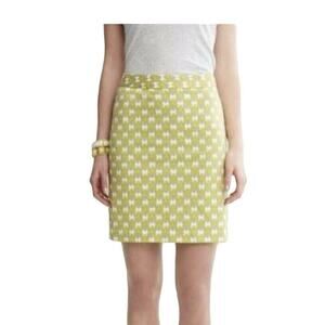 Milly Collection x Banana Republic Print Skirt Chili Powder Green